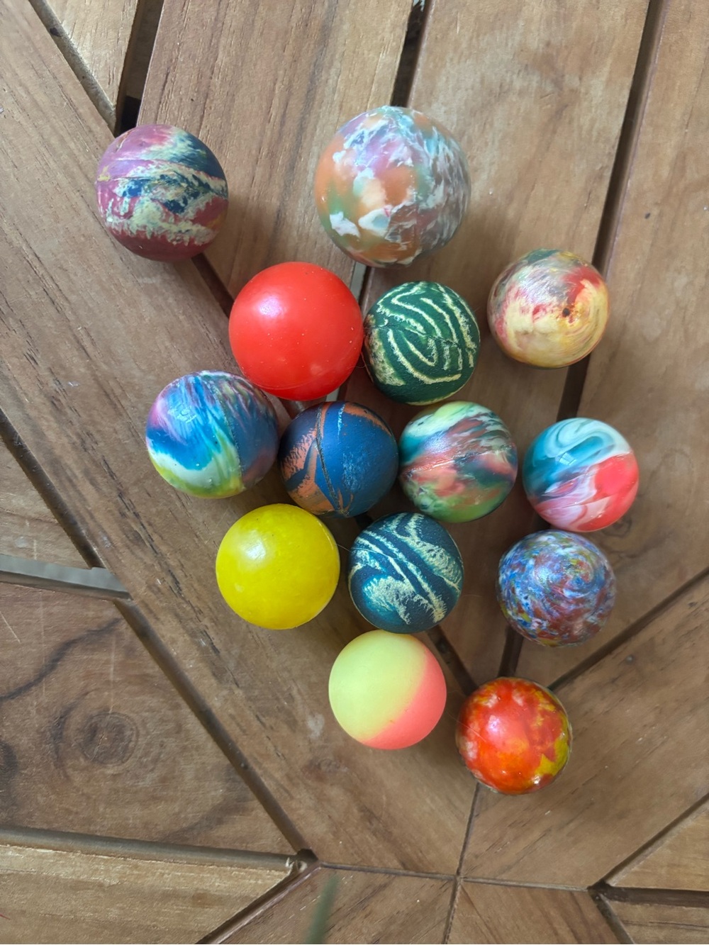Vintage Bouncy Ball Lot Set 1970-80’s Colorful